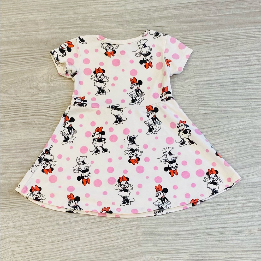 Disney Minnie Mouse White and Pink Kids Dress - Picture 3 of 3